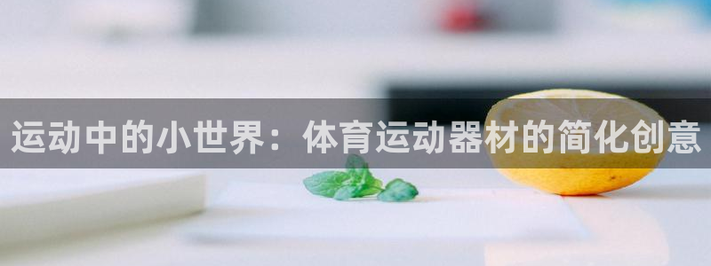 米兰体育下载：运动中的小世界：体育运动器材的简化创意